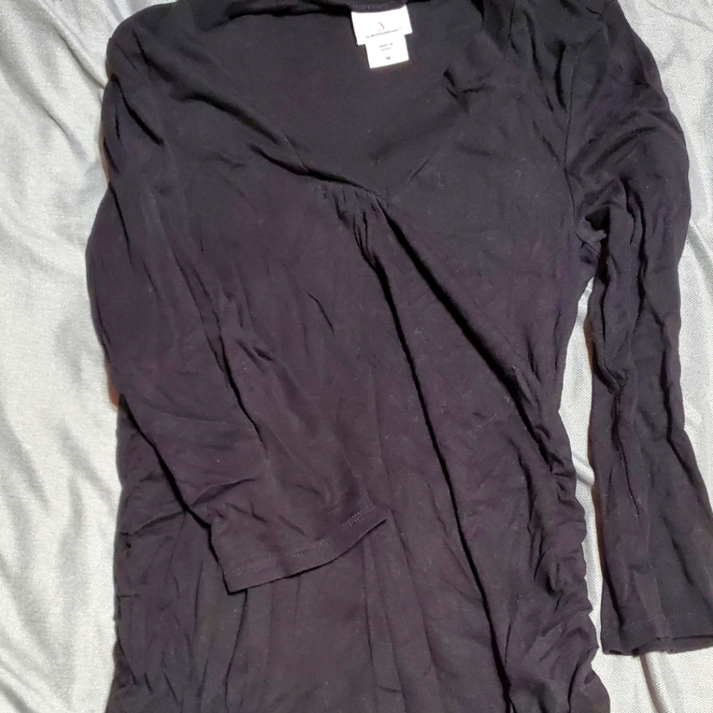 Black maternity shirt